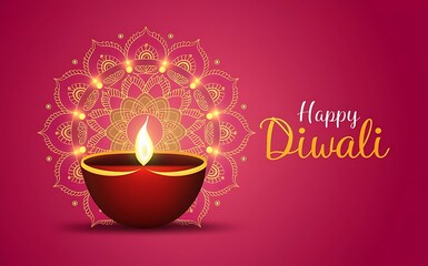 Happy Diwali - A Festive Greeting, diwali flame, Poster, hindu Diwali, Diwali Poster, Happy Diwali Poster, celebration diwali Indian, Indian Diwali Greeting Card with Lit Oil Lamp Diya
 