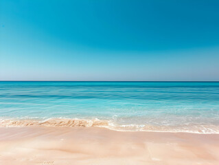 Beach Photo: Tranquil Blue Ocean and Sandy Shore