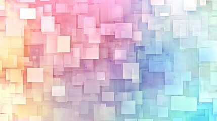 Pixelated squares in soft pastel colors, creating a visually engaging and modern abstract background