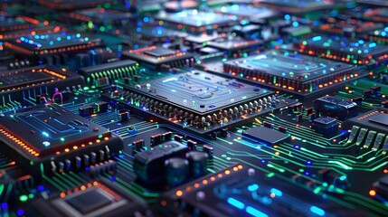 Obraz premium computer circuit board