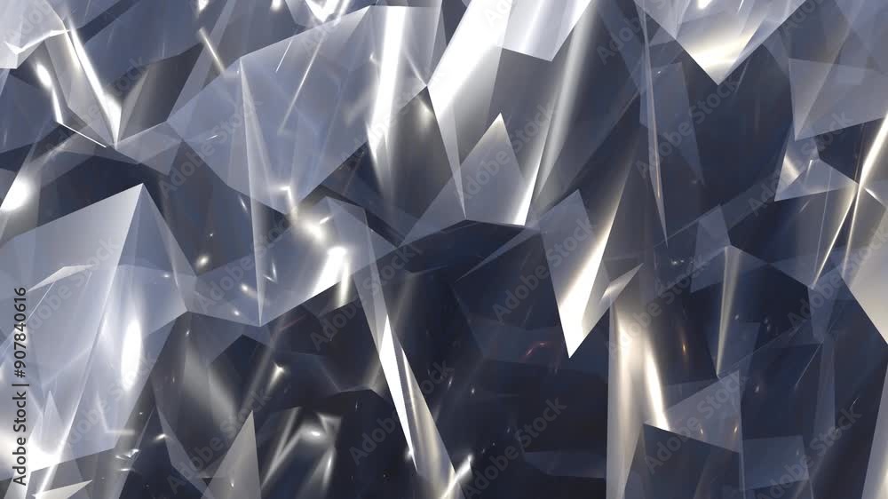 Poster abstract background animation with light reflections