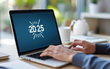 Concept for new year resolution and business plan or vision idea in New Year celebration