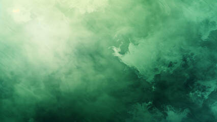 Obraz premium Emerald Elegance: Soft Gradient Beauty