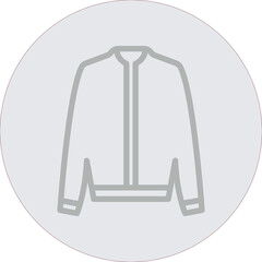 Jacket Vector Line Grey Circle Grey