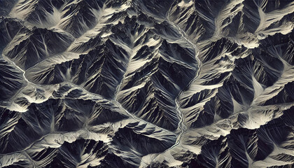 Detailed texture of ytterbium with light reflections and shadows