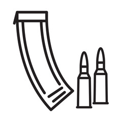 Ammo Bullet icon template