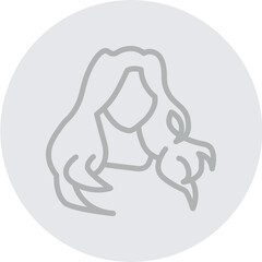 Hairstyling Ideas Line Grey Circle Grey