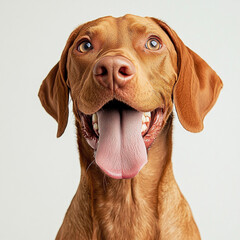 vizsla dog portrait