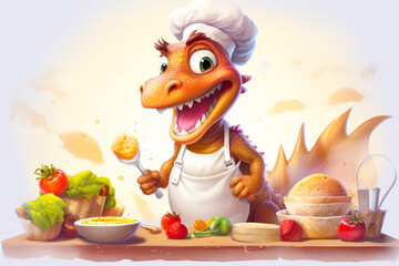 Happy Dragon Chef Cooking