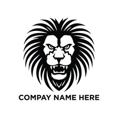 Lion logo Design vector template Illustration lion head silhouette vector logo