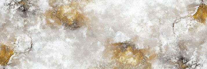 Abstract Gold and White Marble Texture