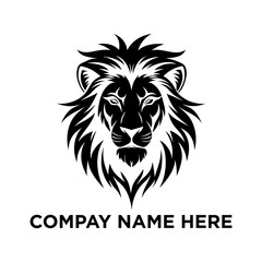 Lion logo Design vector template Illustration lion head silhouette vector logo
