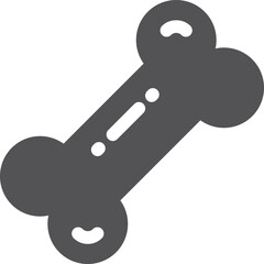 Dog bone icon. Pet treat line symbol