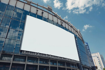 Sports Arena Billboard Blank Mockup Showcase Your Brand or Sponsorship Messages on Billboard
