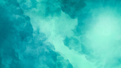 Abstract watercolor background texture. Colorful blue grunge texture. Blue sky with clouds.