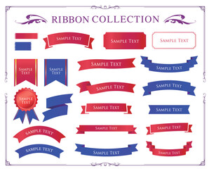Elegant Ribbon Illustration Collection