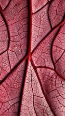 Obraz premium pink leaf veins abstract background illustration copy space design