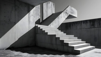 Fototapeta premium Minimalist Black and White Image, Bold Composition and High Contrast.