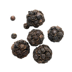 black pepper set on white background render ultra real 