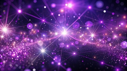 Blend of glowing purple particles and shimmering stars, creating a visually striking design perfect for adding a touch of cosmic energy to your projects.