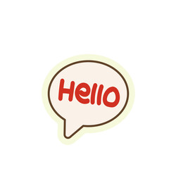 Heart pink cute paper stiker 