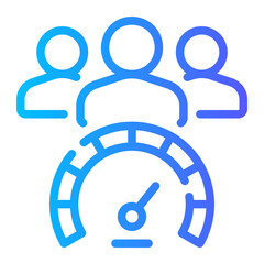 speed gradient icon
