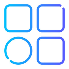 uniqueness gradient icon