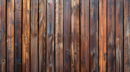 Naklejka premium Wooden wall background with vertical slats