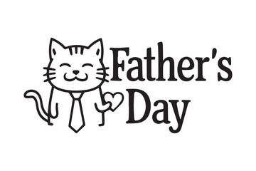 Happy Father's Day T-Shirt Design.