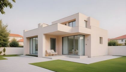 Modern minimalist private houses exhibit their stylish residential architecture exterior