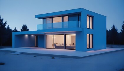 modern house in the city