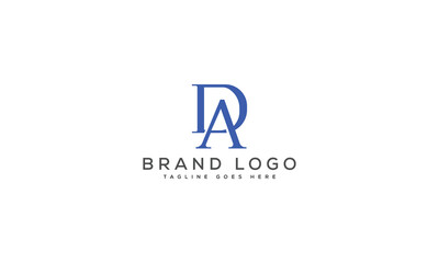 letter DA logo design vector template design for brand.