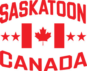 Saskatoon Canada Vector
