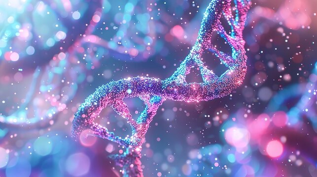 Amazing Concept Medical code of genetic human Spiral DNA polygonal Scince Lab and Nano Technology