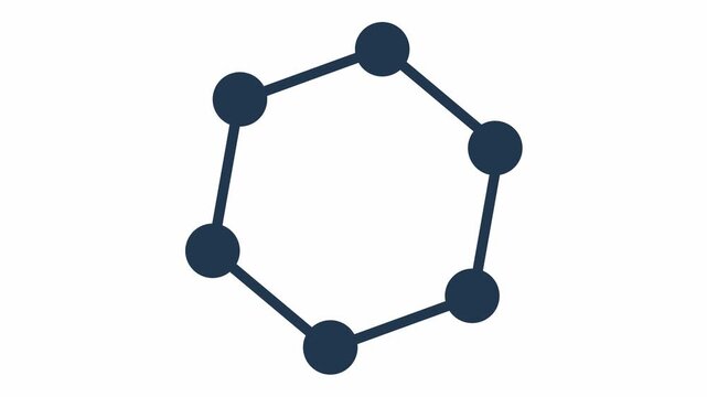 Easy to use benzene rotating clip with white background