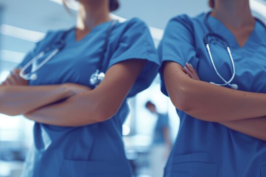 Nursing, healthcare, elbow Covid welcome of hospital or clinic staff. Social distancing, teamwork, and nursing staff provide thanks, welcome, and support at COVID-19.