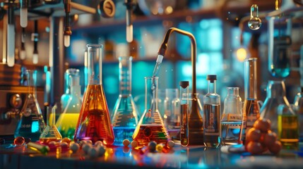 Colorful Chemistry Experiment.