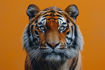 Obraz premium Majestic Tiger Staring Intently at Camera