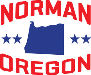 Norman Oregon Vector