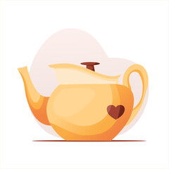 Teapot illustration. Perfect for teapot party