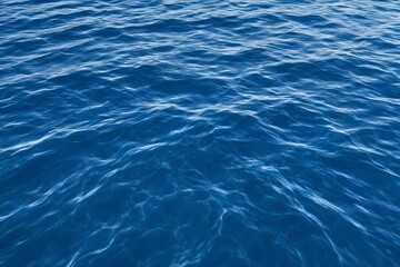 Obraz premium Blue water surface background. Tranquil and clear ripples in aqua tones.