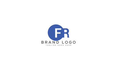 letter FR logo design vector template design for brand.