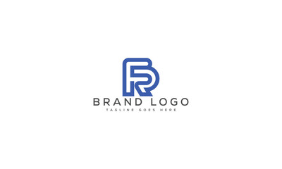 letter FR logo design vector template design for brand.