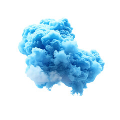 Fototapeta premium blue clouds on white background render ultra realistic 