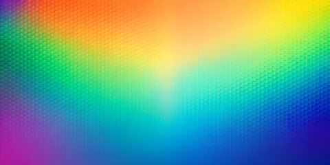 Obraz premium Vibrant range of colors transitions seamlessly from upper warm tones to lower cool tones with a subtle hexagonal pattern.Gradient effect creates a sense of depth and dynamic movement in the image.AI