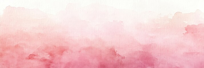 Abstract Watercolor Background with Pink and White Gradient