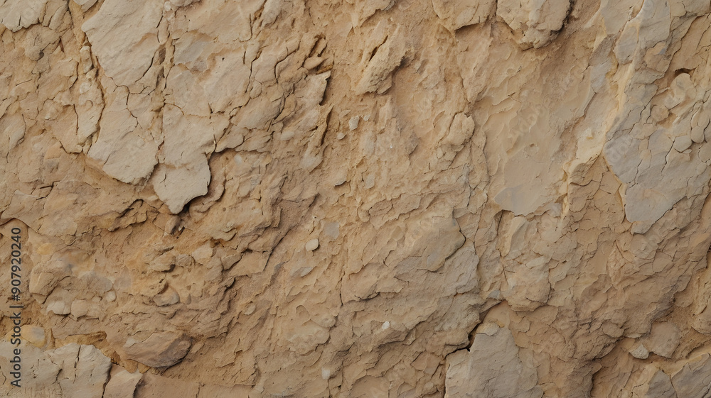 Poster tan limestone with a porous surface and subtle color gradients