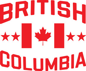 British Columbia Canada Vector