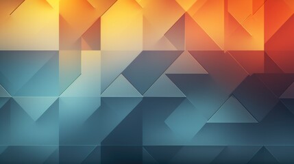 Obraz premium Geometric shapes with smooth gradients creating an illusion of depth