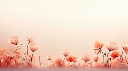 generated illustration of branches of leaf and flowers